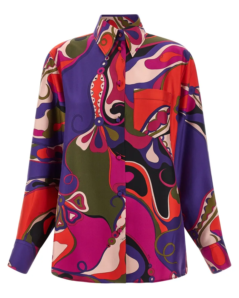 Emilio Pucci Seidenhemd Multicolor