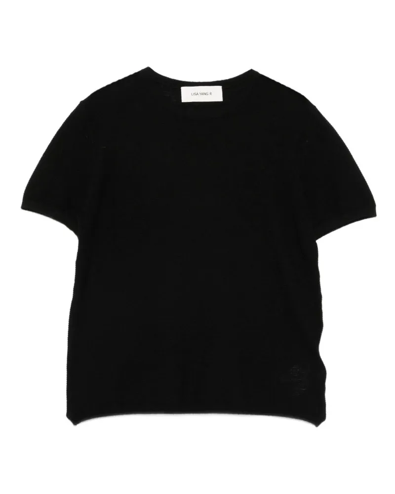 Lisa Yang Ira Kaschmir-T-Shirt Black
