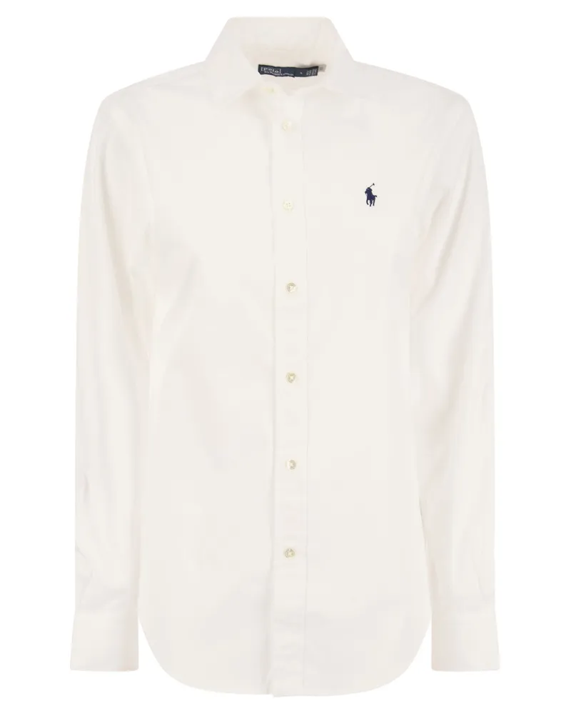 Ralph Lauren Langarmes Baumwollhemd White