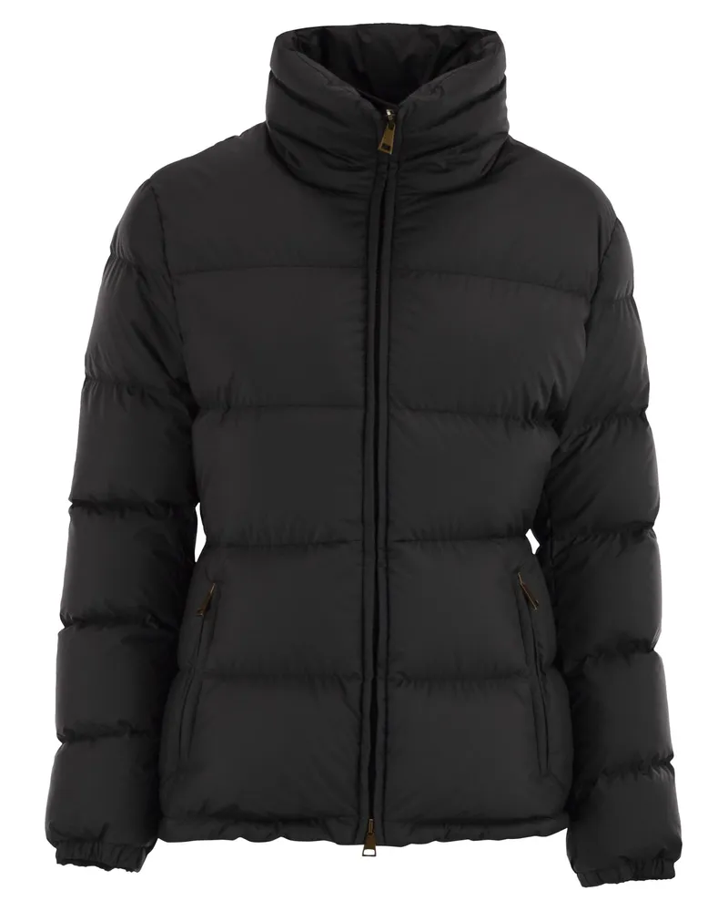 Moncler Dourbe kurze Daunenjacke Black