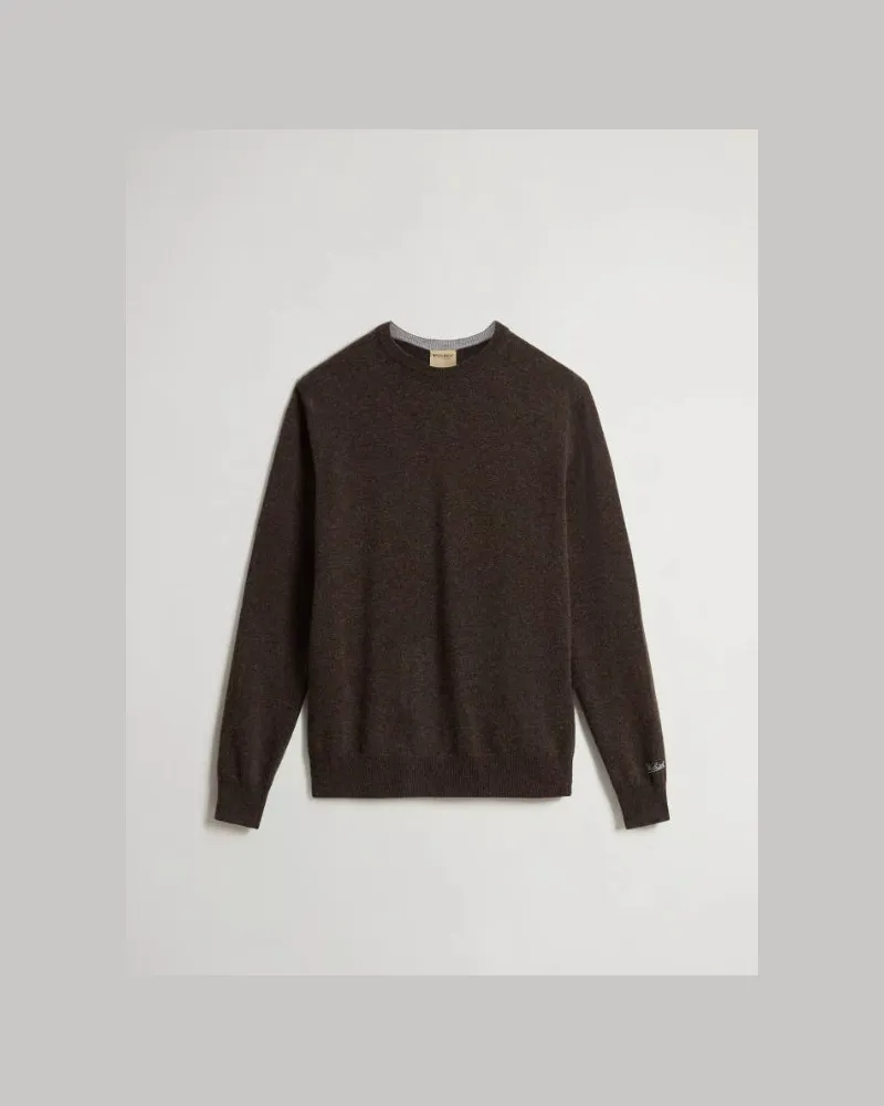Woolrich Lammwoll-Rundhalsausschnitt Brown