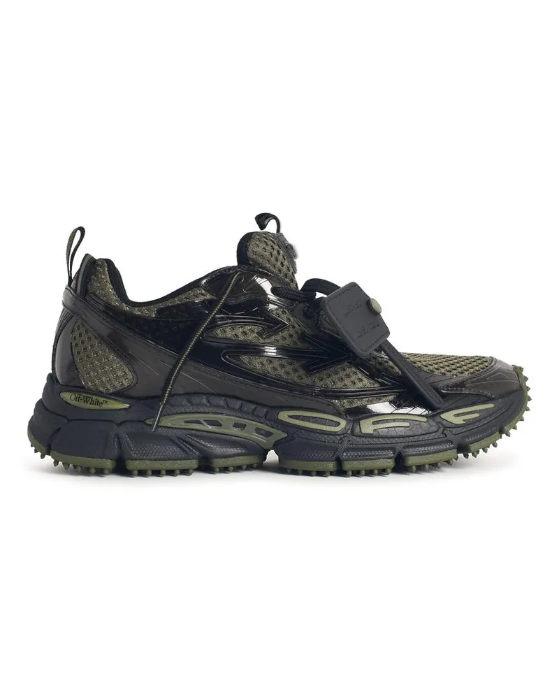 OFF-WHITE Bre Back Back' Green Technical Stoff -Sneaker Green