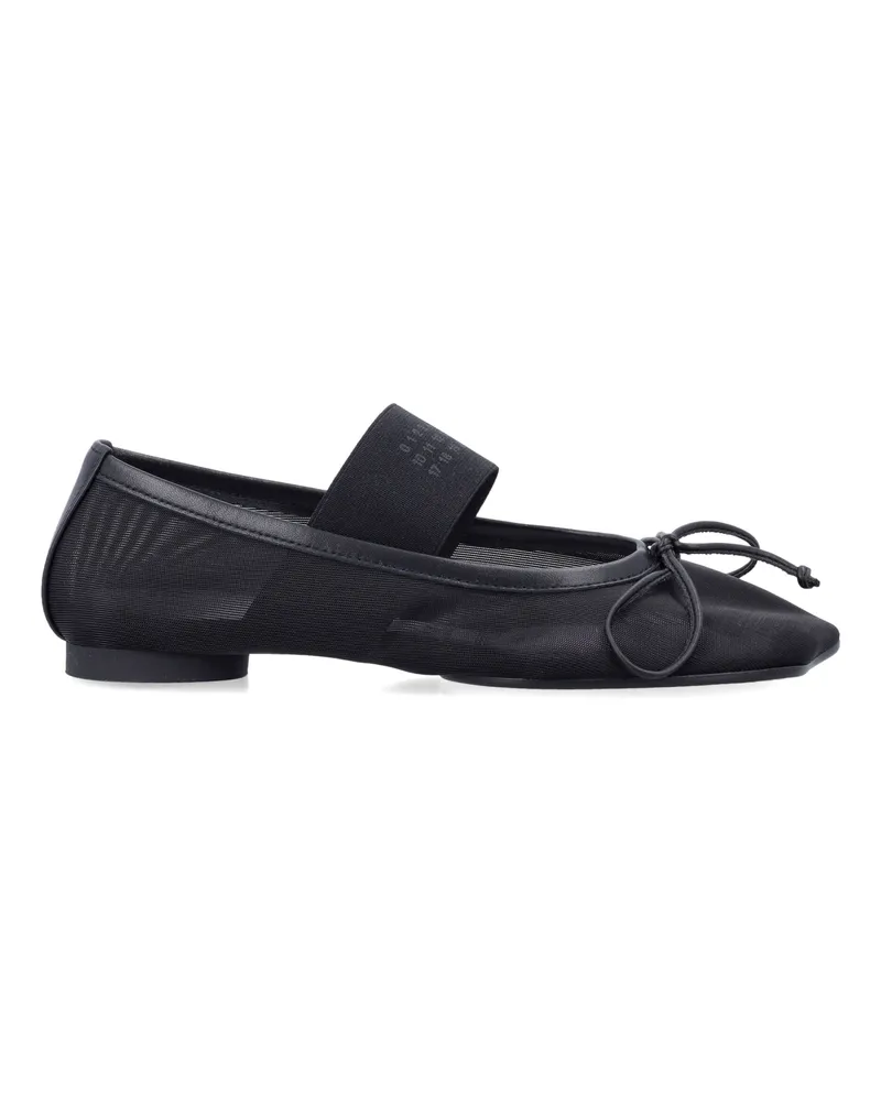 Maison Margiela flache Schuhe schwarz Black