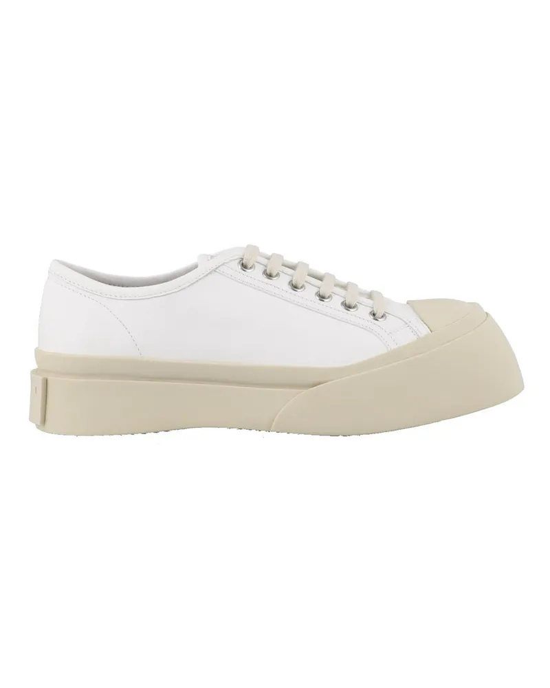 Marni Leder -Turnschuhe White