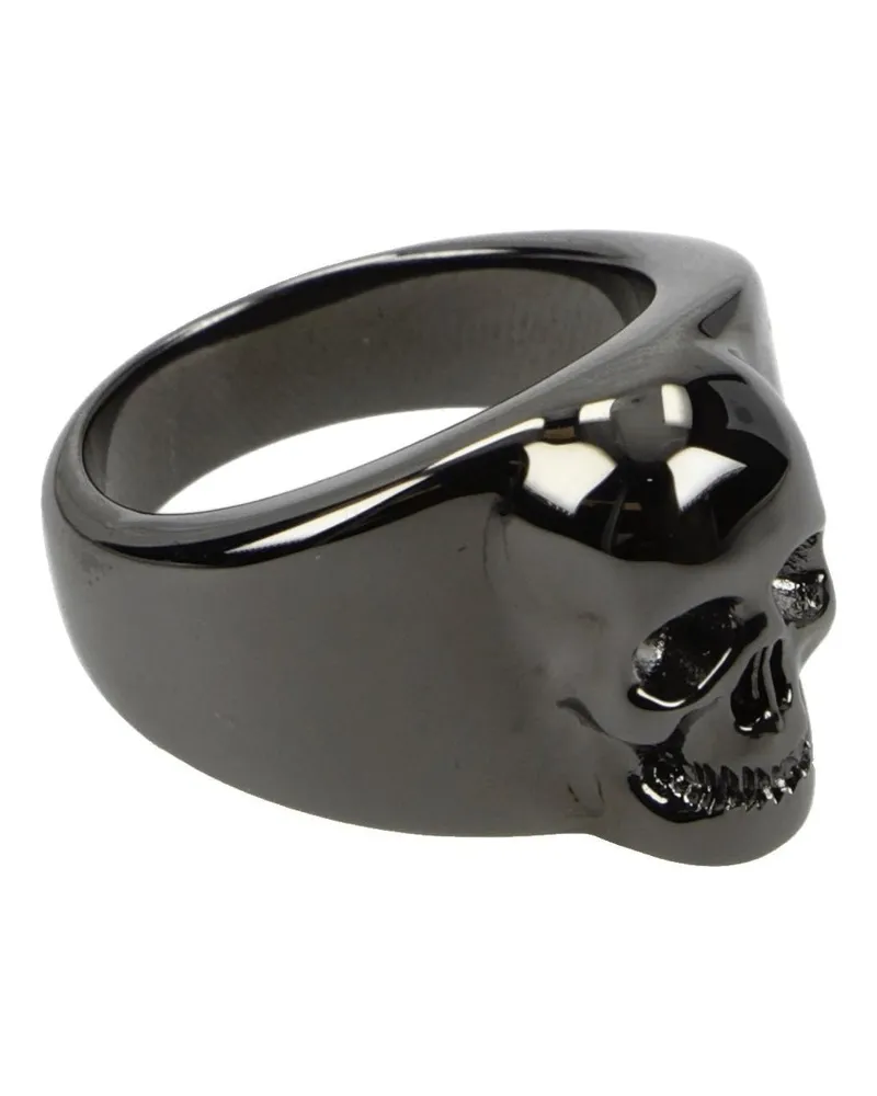 Alexander McQueen Alexander Mc Queen Herrens Ringe aus grauem Metall/Hämatit -