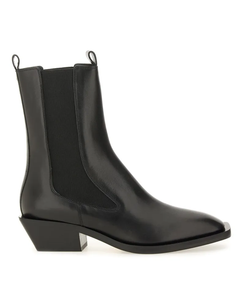 aeyde Lederstiefel Black