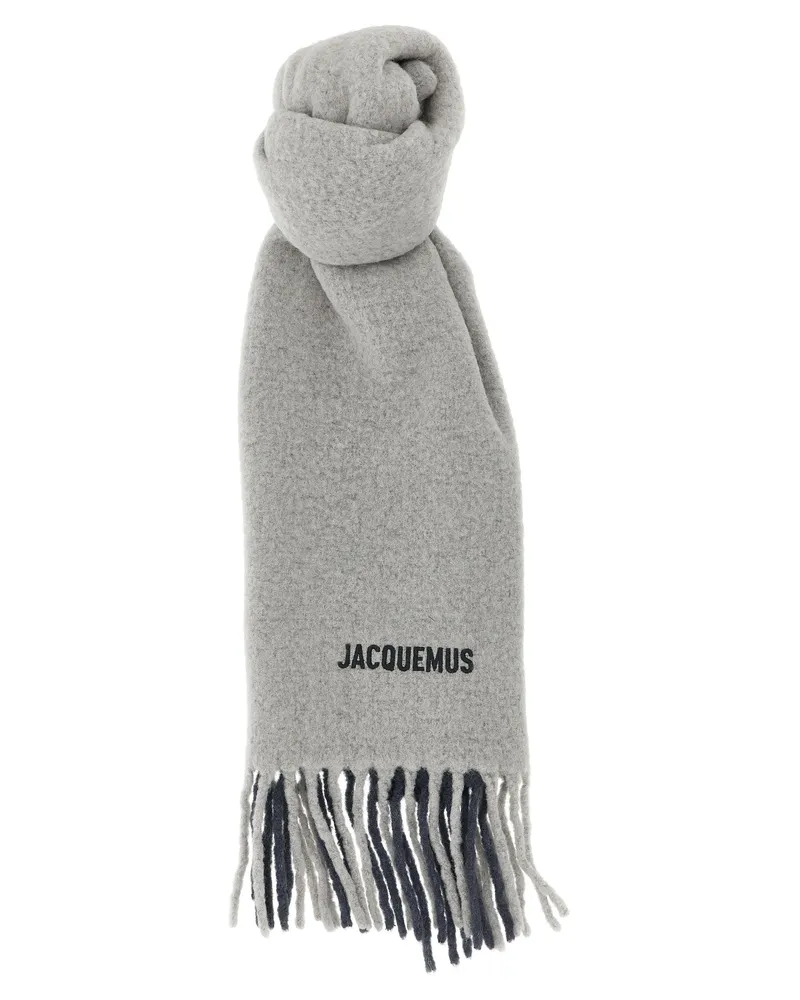 Jacquemus L'Echarpe Moisson' Schal Gray