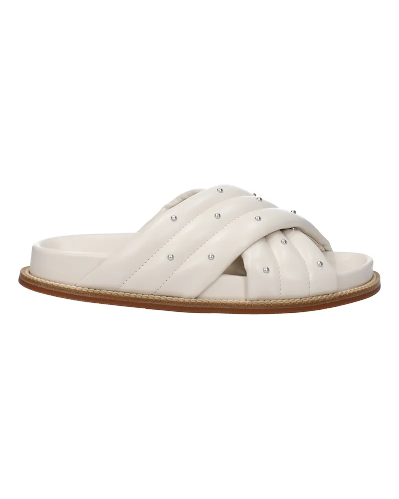Fabiana Filippi Frauen 's Hausschuhe und Hufe Leder beige/Elfenbein -