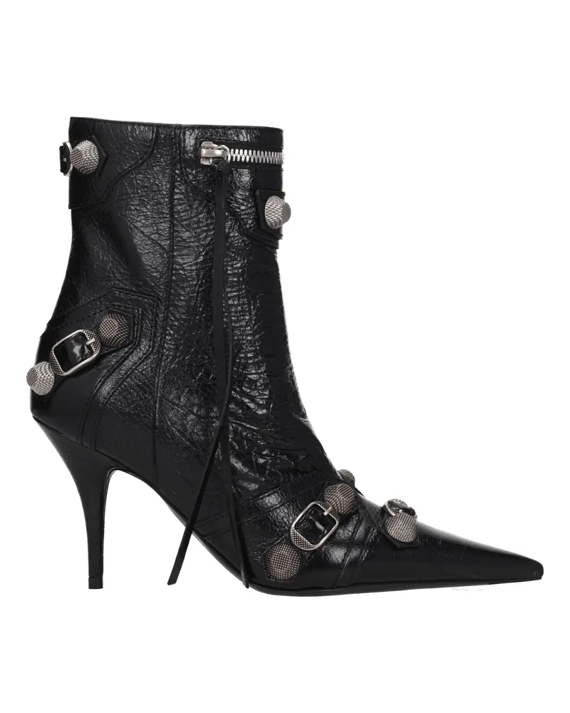 Balenciaga Damens Lederstiefel Schwarz -