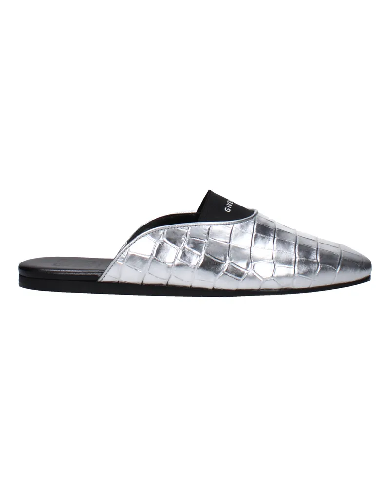 Givenchy Pantoffeln und Hufe Dune Women Leder Silber -