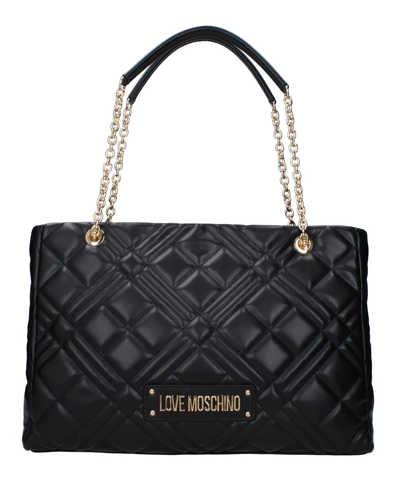 Moschino Damens Umhängetaschen Polyurethan Schwarz -