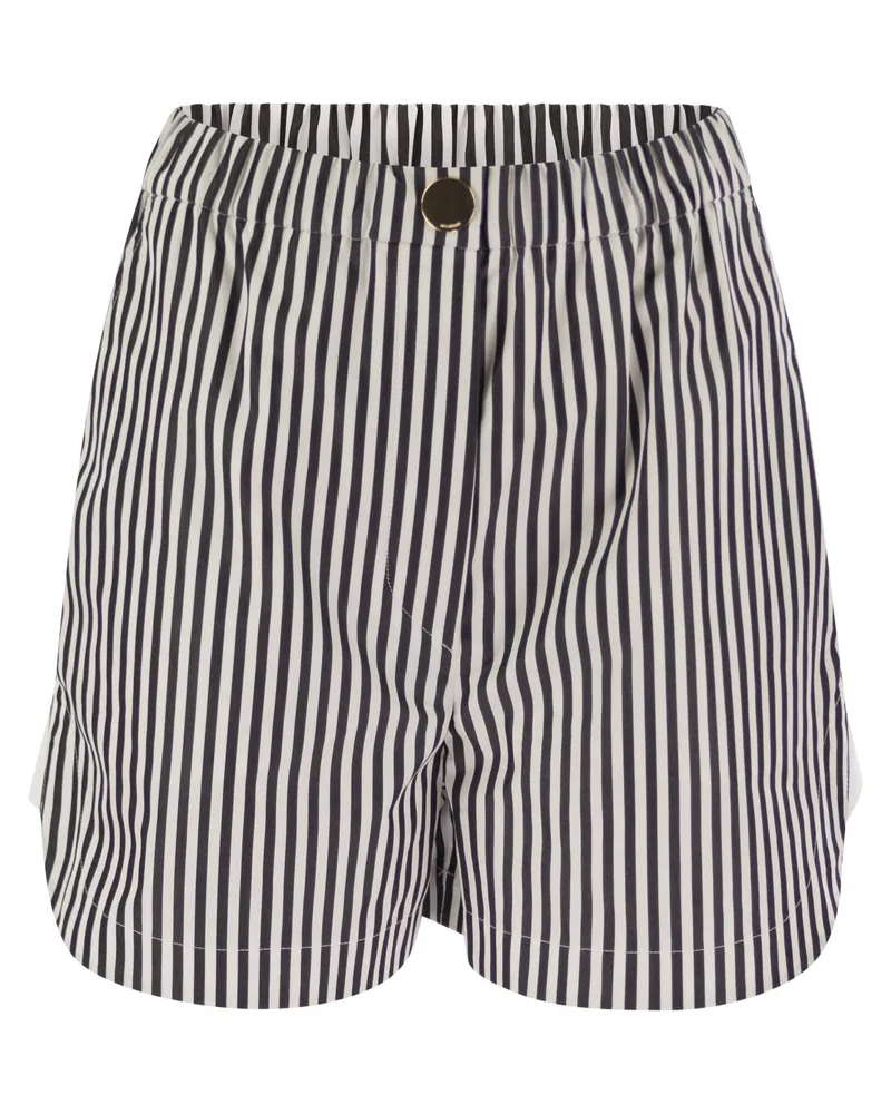 SPORTMAX Muscari Cotton Sportshorts White