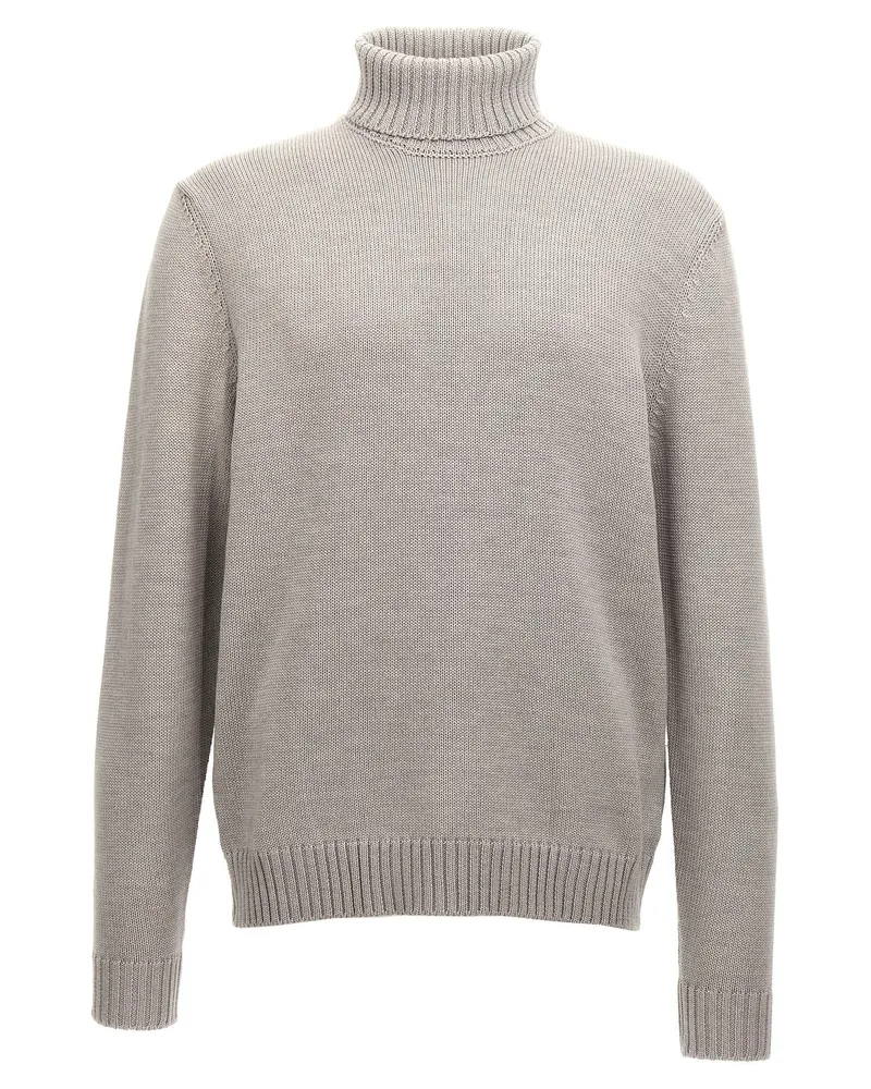 Zanone Turtle Neck -Pullover Gray