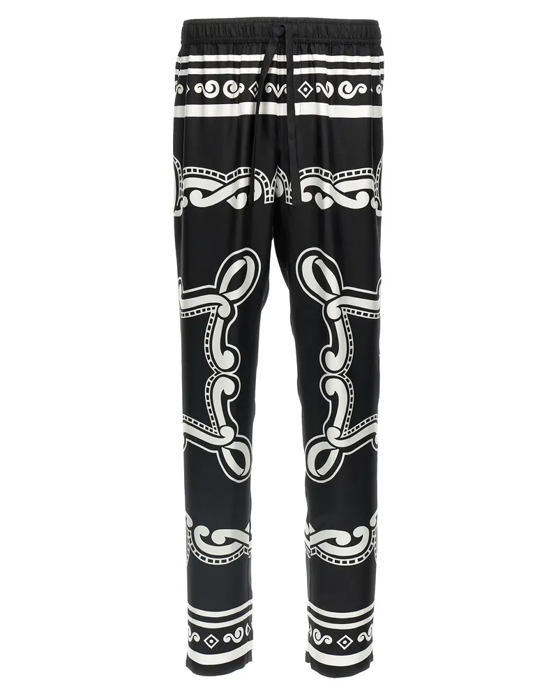 Dolce & Gabbana Seidenhosen White