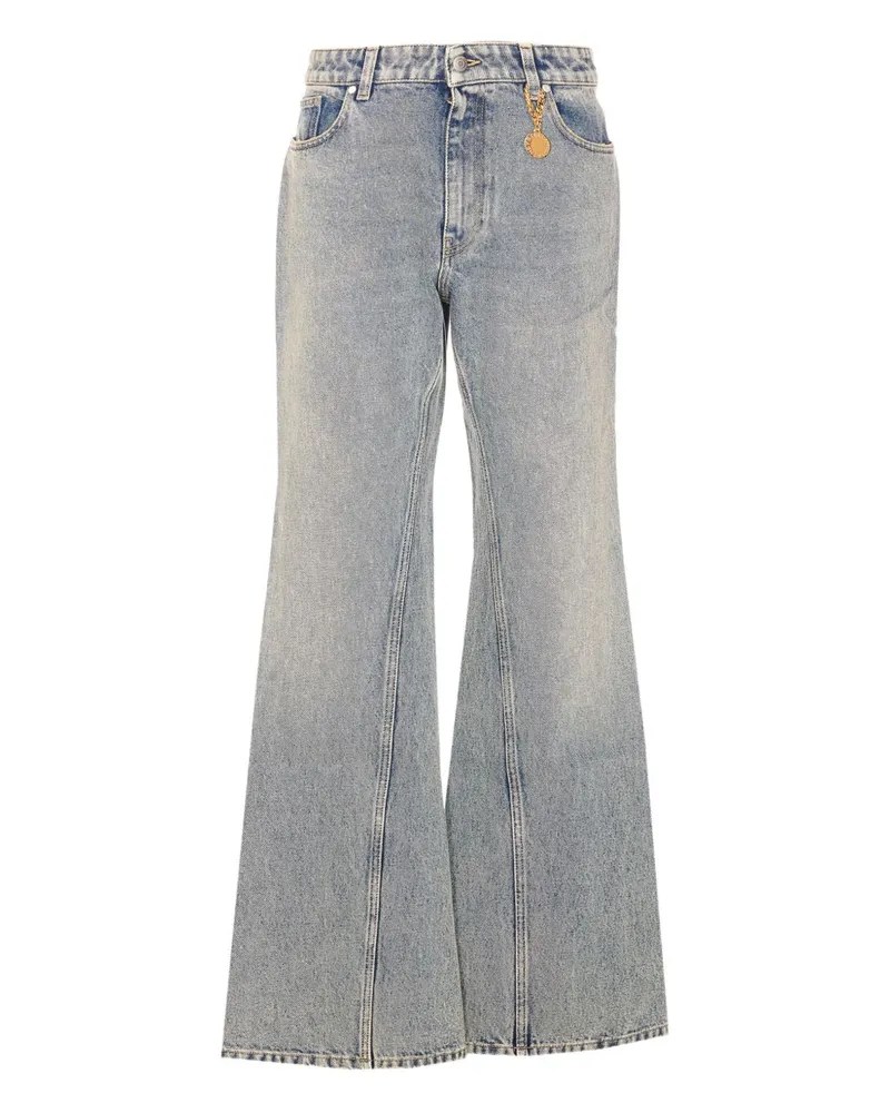 Stella McCartney Denim-Jeans mit ausgestelltem Bein Blue