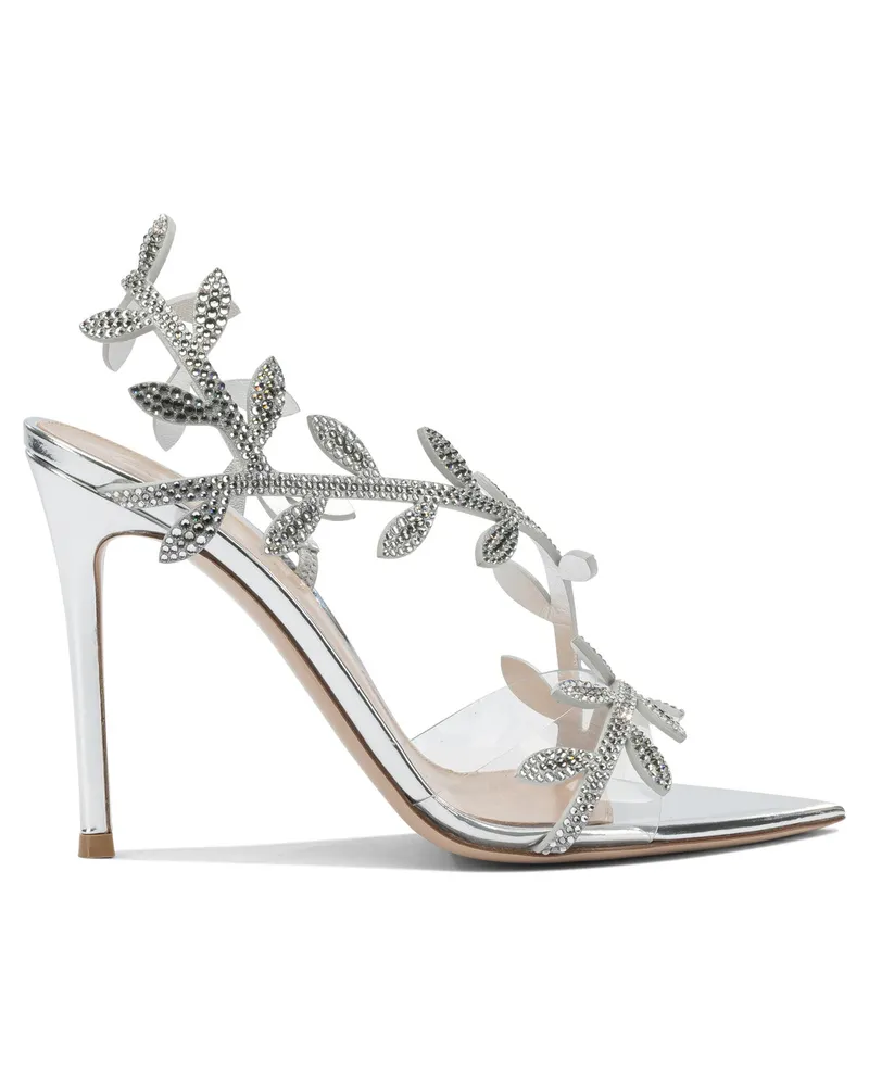 Gianvito Rossi Crystal Flavia 105 mm“ Absatzsandalen Silver