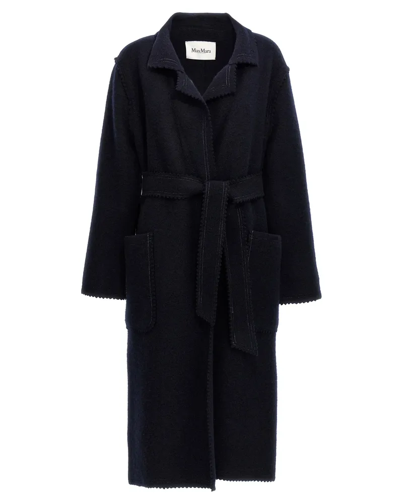 Max Mara Jene' Mantel Blue