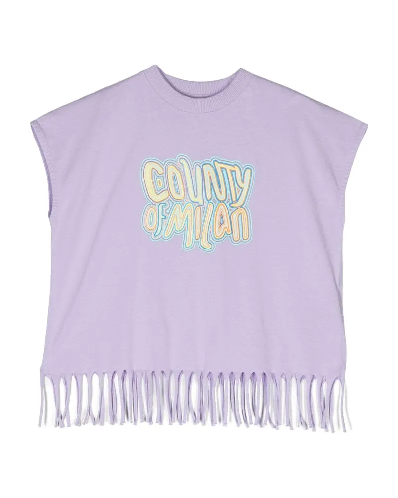 Marcelo Burlon | County of Milan Marcelo Burlon County von Mailand Tanpop Top Lilac