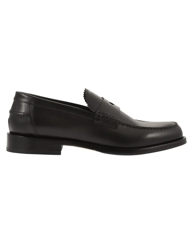 Doucal´s Penny-Loafer aus Leder Dark
