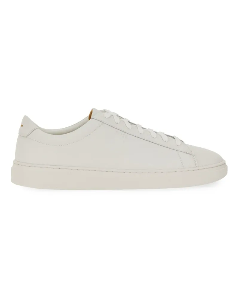 HUGO BOSS Körner -Leder -Sneaker White