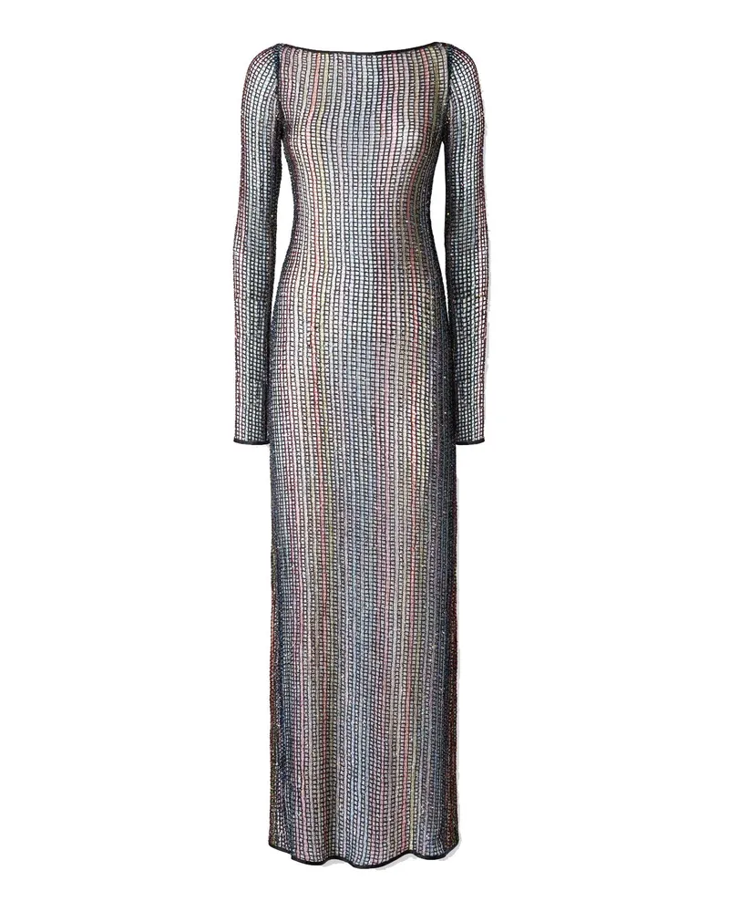 Missoni Missoni handgefertigtes Strick -Midi -Kleid Black