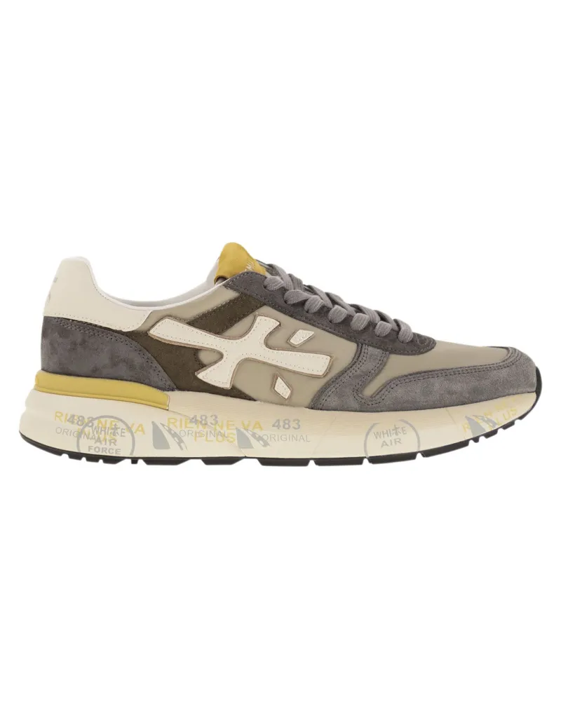 Premiata Mick 7713 Sneakers mit Seitenlogo Grey