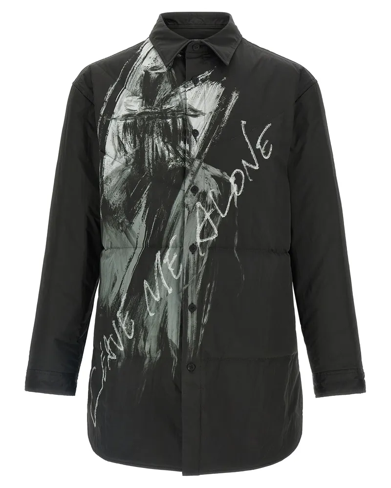 Yohji Yamamoto Gepolstertes Überhemd Black