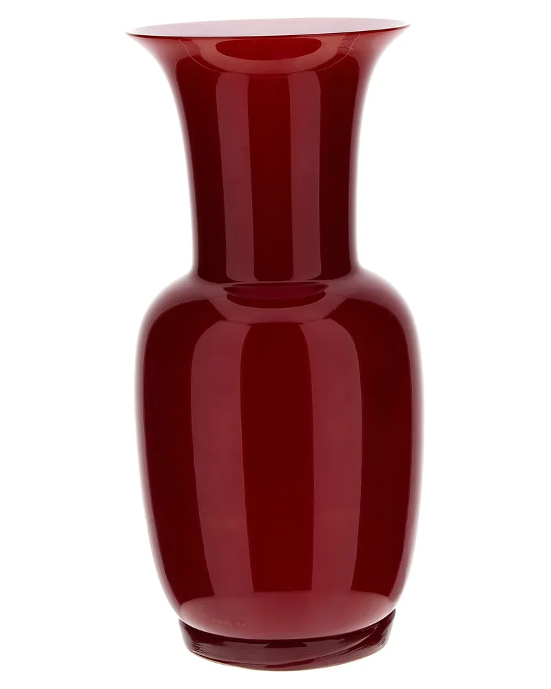 Venini Opalino' Vase Red