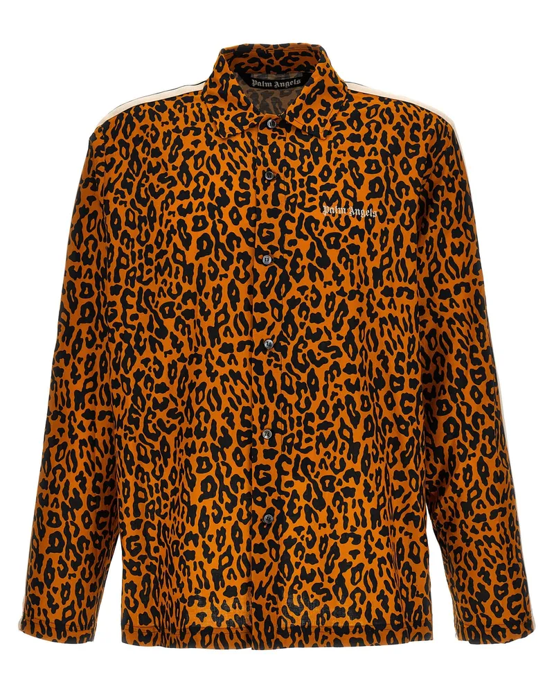 Palm Angels Cheetah Track' Shirt Multicolor
