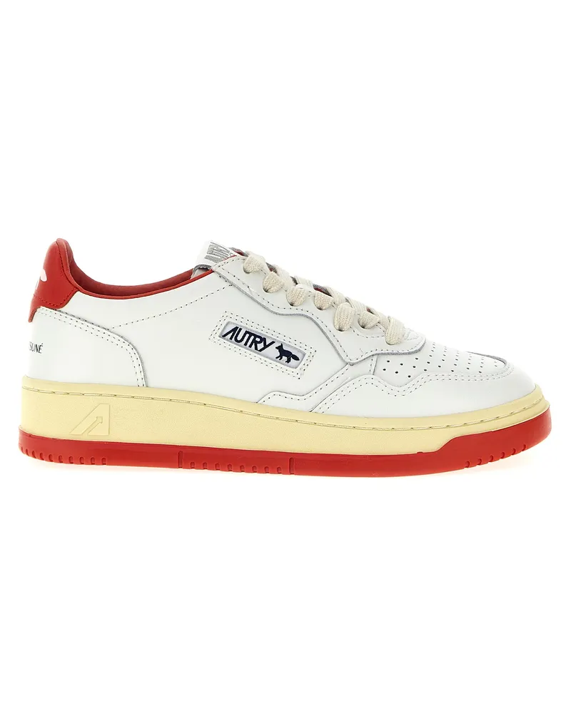 AUTRY Autry X Maison Kitsuné 'Medaillengewinner Low' Sneakers Red