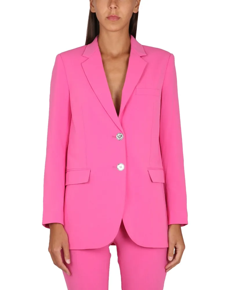 Michael Kors Michael von Michael Kors Single Breasted Blazer Fuchsia