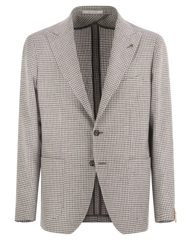 Tagliatore Montecarlo -Leinen und Baumwolljacke Grey