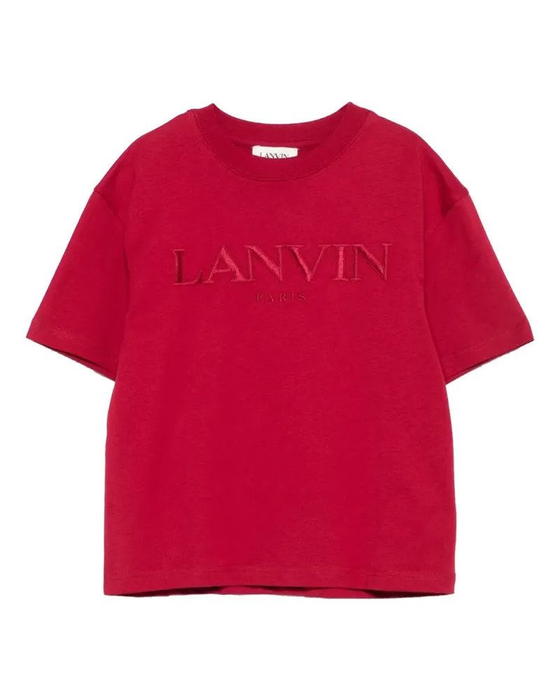 Lanvin T -Shirt mit Logo Bordeaux