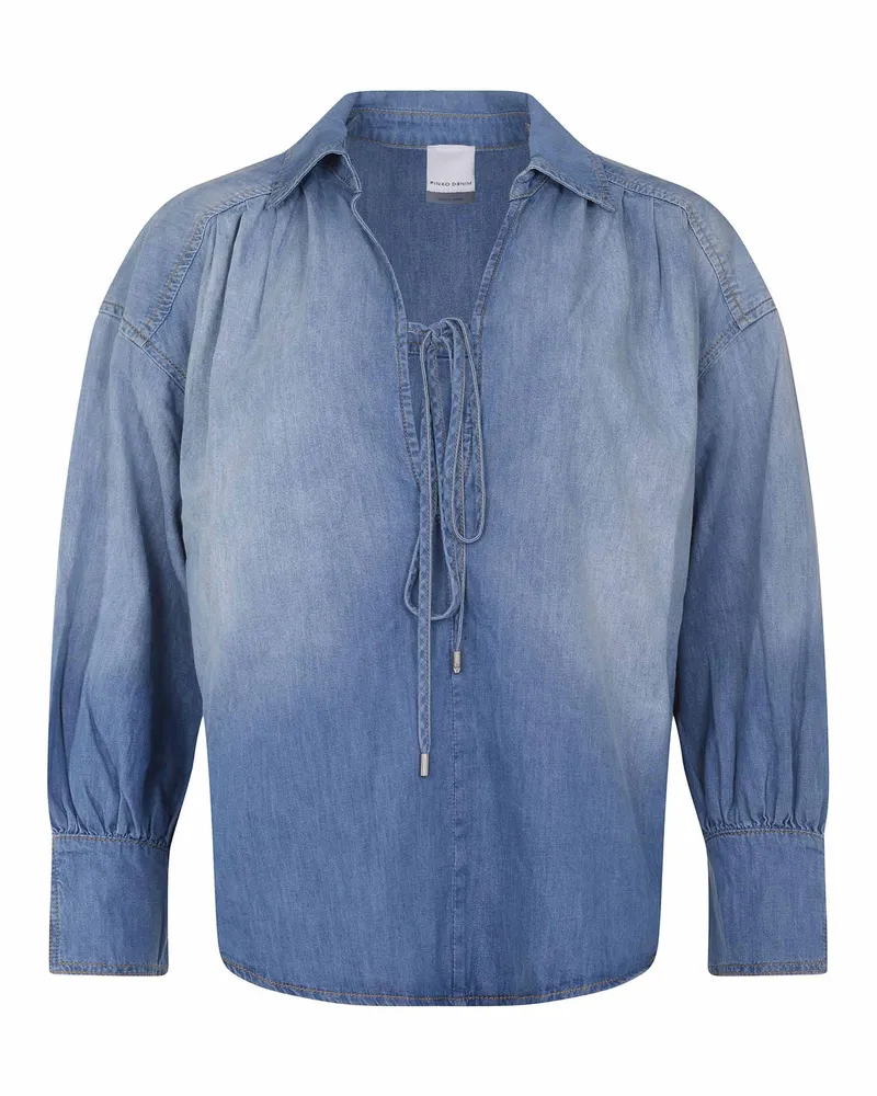 Pinko Kalahari" Bluse aus Denim Light