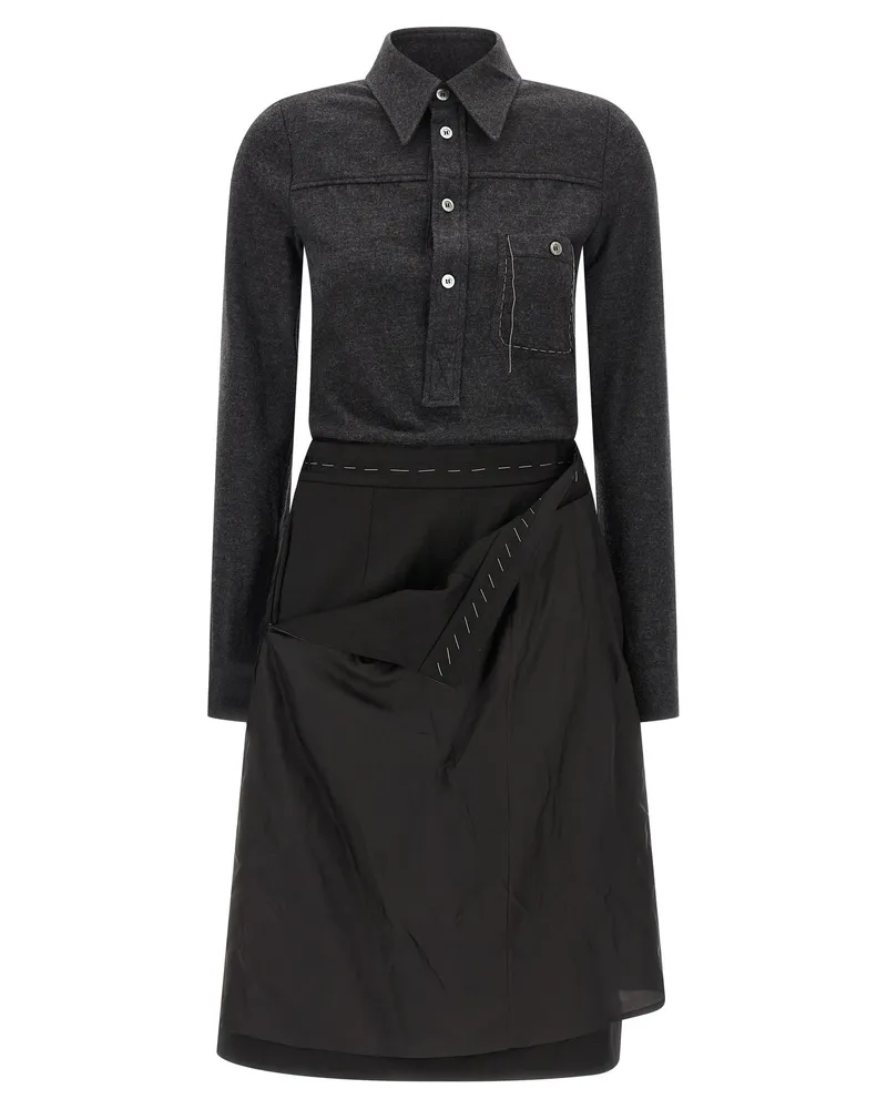Maison Margiela Hemdkleid Gray