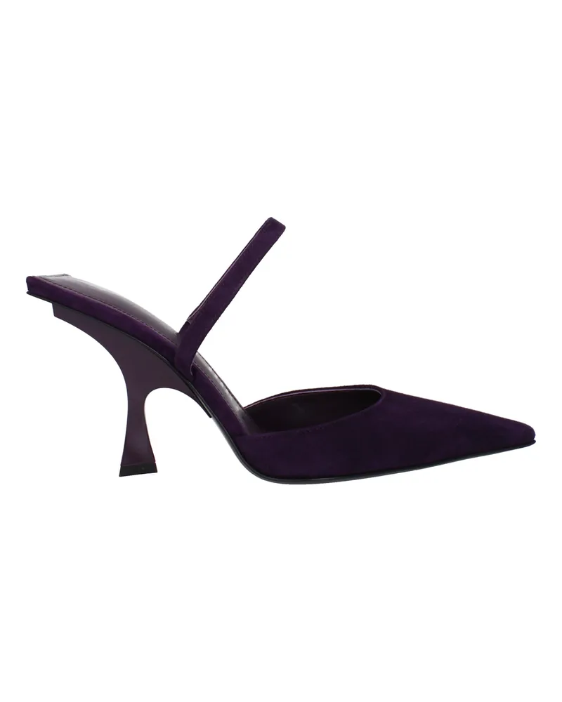 ATTICO Die Penthouse Sandalen Ester Frau Wildleder lila/Amaranto -