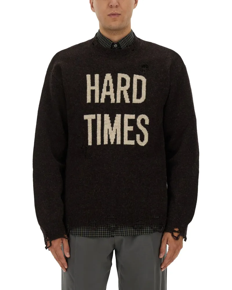 Moschino Shetland Wollpullover Brown