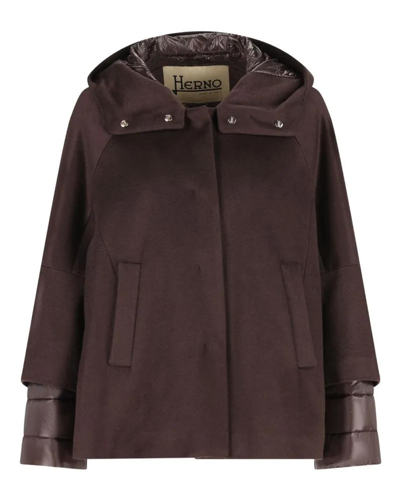 Herno Cashmere und Nylon Cape Brown
