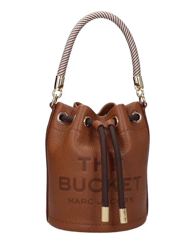 Marc Jacobs Handsack die Eimer -Beutel Frauen braunes Leder/Arganöl -