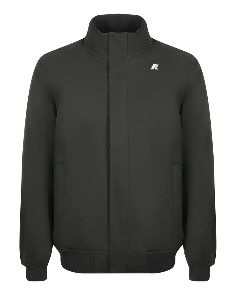 K-Way Jacke in Nylon -Twill Green