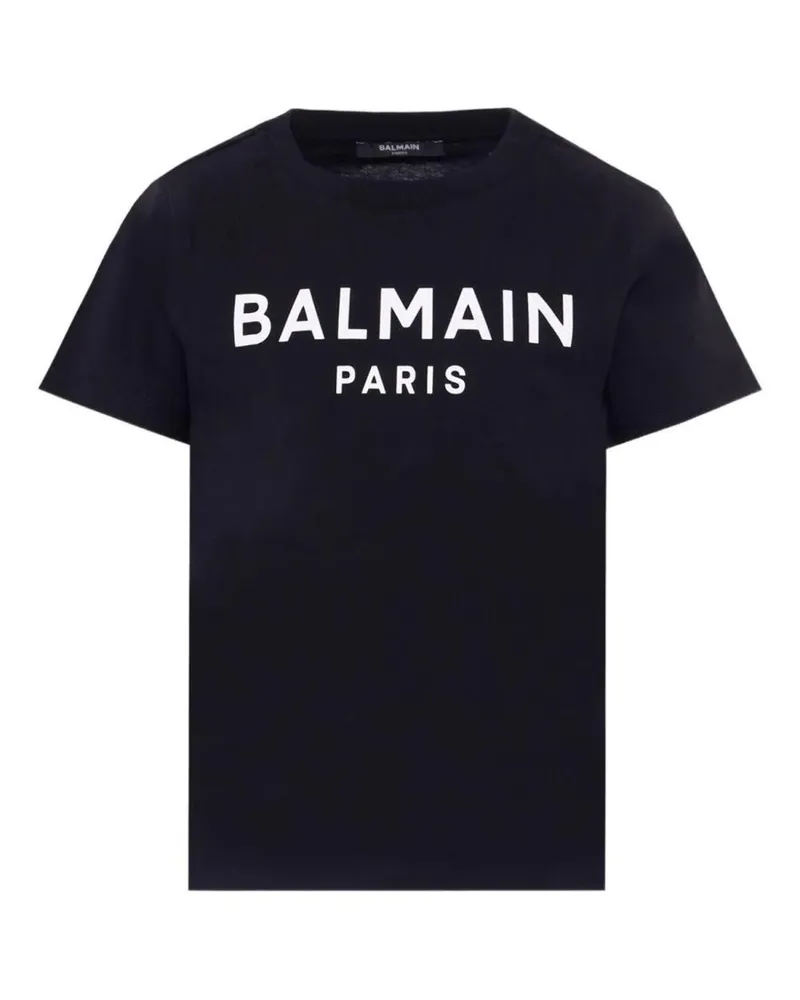 Balmain T -Shirt mit Logo Black