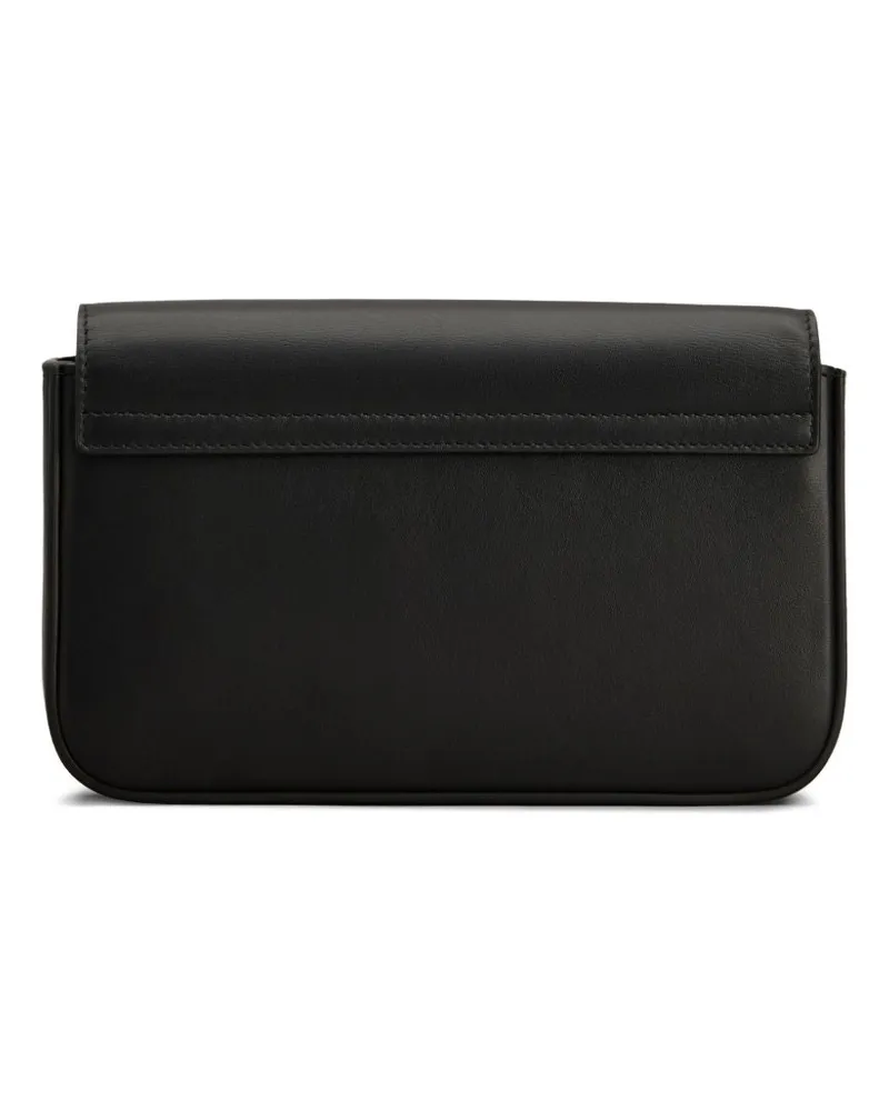 TOD'S Tod 's Klappe Leder Mini -Tasche Black