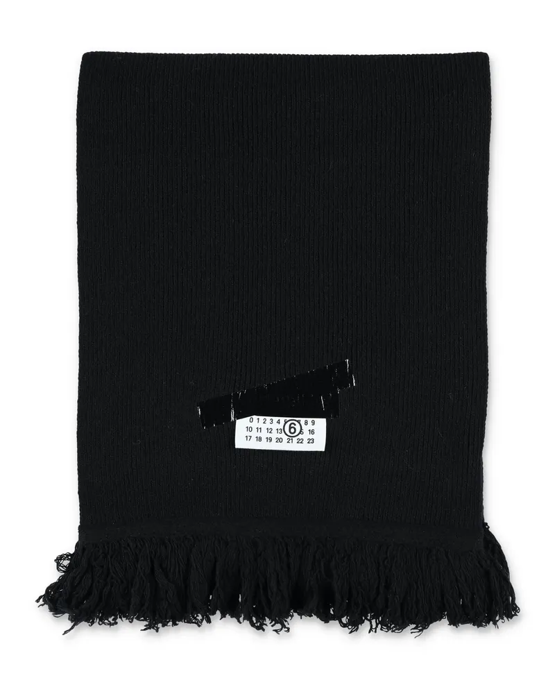 Maison Margiela Schals Schwarz Black