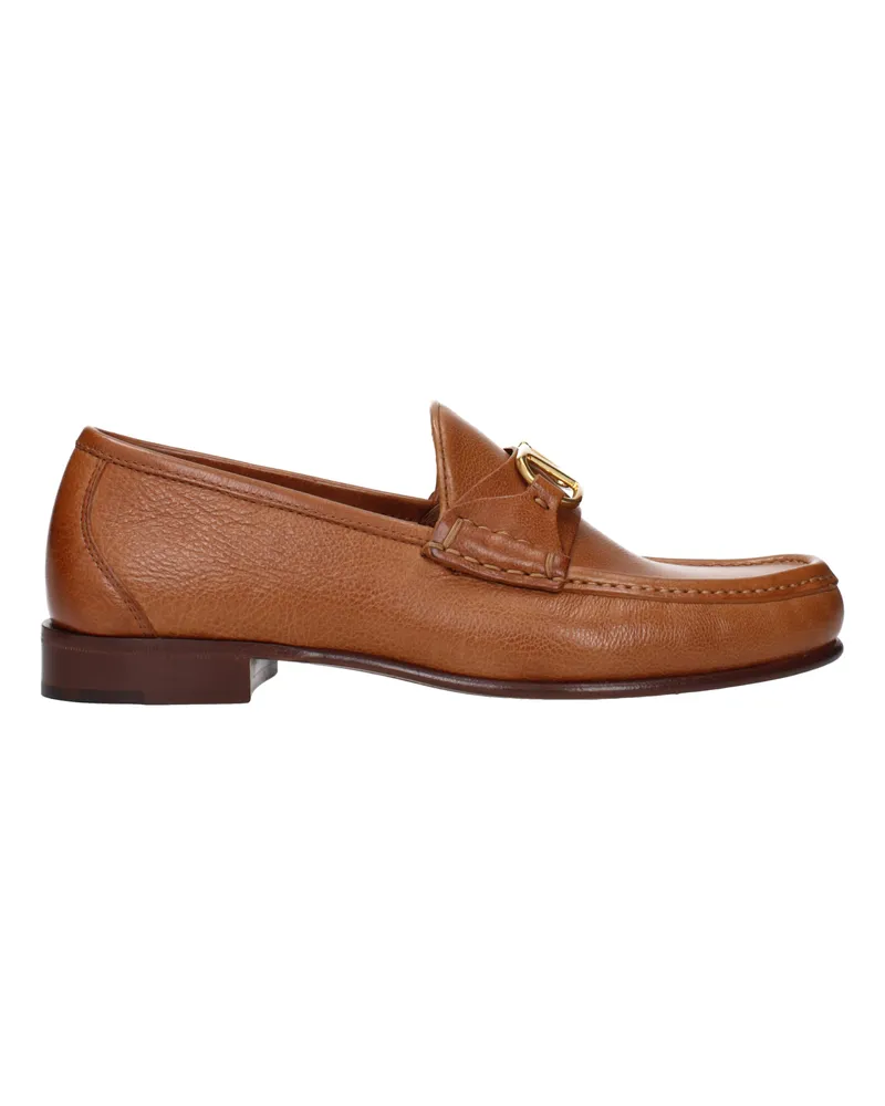 Valentino Garavani Herrens Loafer Braun/Tabakleder -