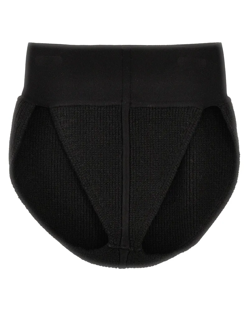 Rick Owens Höschen in der Cachemire -Mischung Black