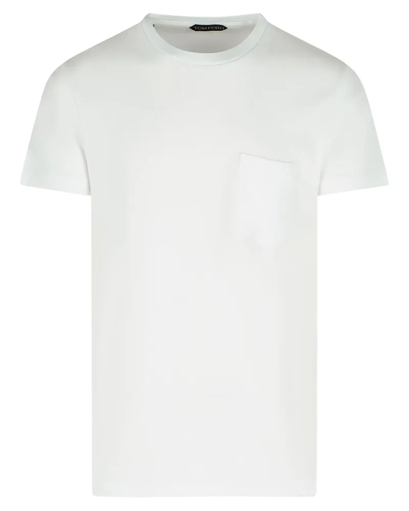 Tom Ford weiße Baumwoll -T -Shirts White