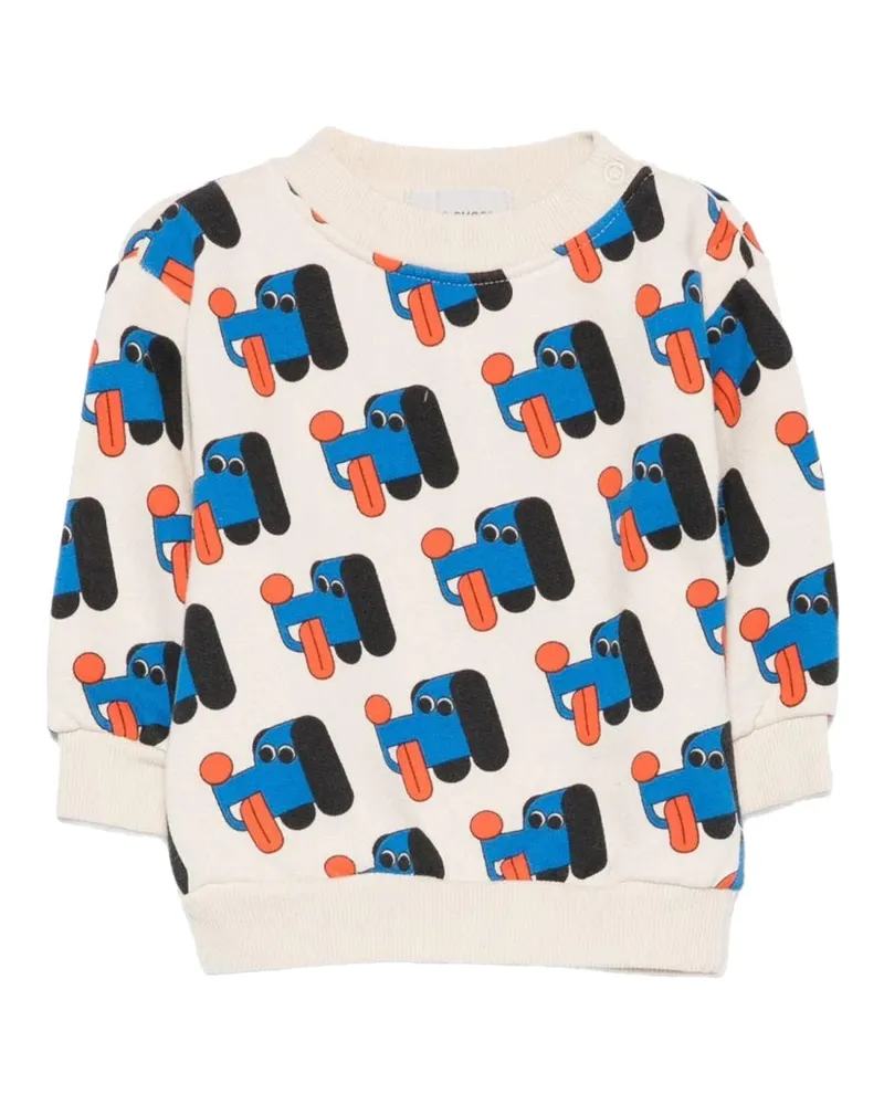 BOBO CHOSES Bobo wählt den "Doggy Mate" -Pullover aus White