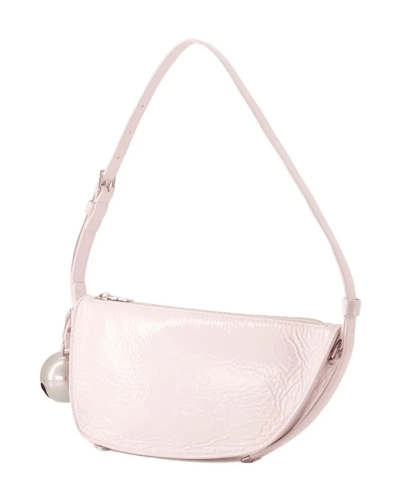 Burberry Schild Schlinge Mini -Brieftasche auf Ketten Leder rosa Rosa