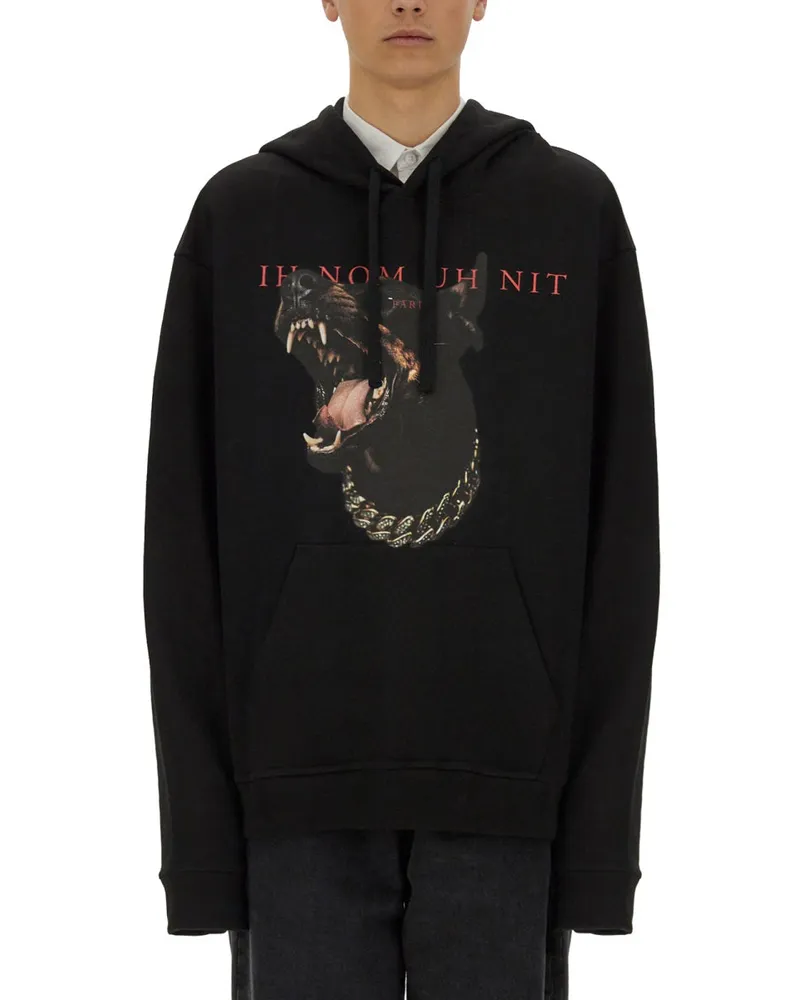 IH NOM UH NIT Dobermann Print Sweatshirt Black