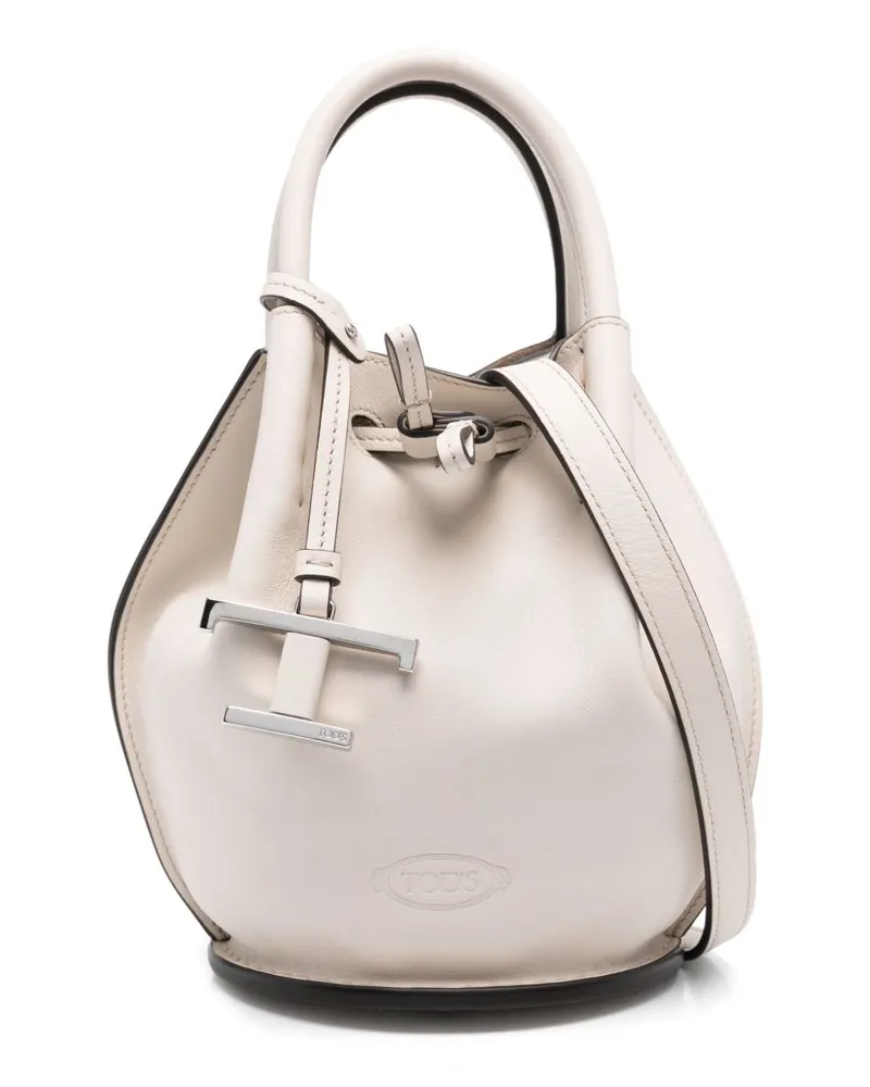 TOD'S Tod 's Mini Leder Eimerbeutel White